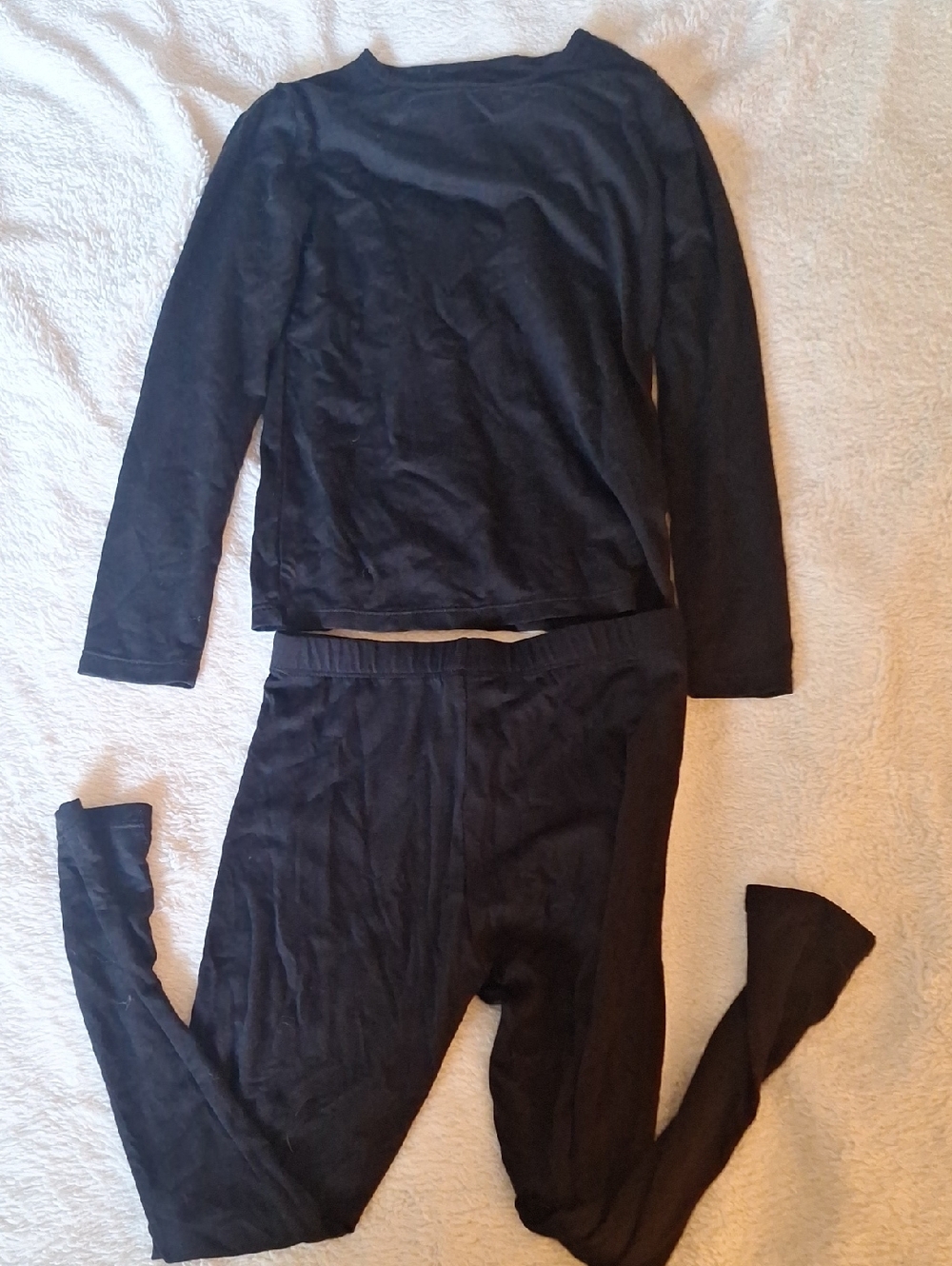 32 Degrees Kids Black Long Sleeve Top and Leggings Set